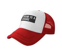 KWQDOZF Gorra de béisbol clásica de Malla Estilo Camionero con la Frase Mi Amigo es una Puta, Color Negro