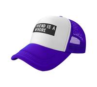 KWQDOZF Gorra de béisbol clásica de Malla Estilo Camionero con la Frase Mi Amigo es una Puta, Color Negro