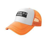 KWQDOZF Gorra de béisbol clásica de Malla Estilo Camionero con la Frase Mi Amigo es una Puta, Color Negro