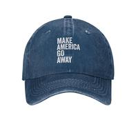 KWQDOZF Gorra de béisbol con la Frase Make America Go Away (Hagamos Que Estados Unidos desaparezca) Gorra de papá