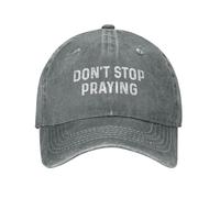 KWQDOZF Gorra de béisbol para Mujer con el Lema No Dejes de Rezar (Don't Stop Praying Hat) - Gorra de Moda