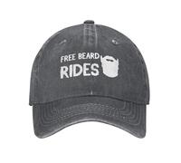 KWQDOZF Gorra de béisbol para Mujer Free Beard Rides Hat