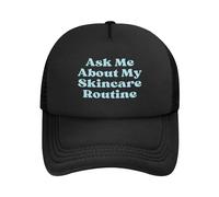 KWQDOZF Gorra de béisbol Unisex de Malla Pregúntame sobre mi Cuidado de la Piel, Gorra de Camionero para Hombre y Mujer