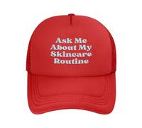 KWQDOZF Gorra de béisbol Unisex de Malla Pregúntame sobre mi Cuidado de la Piel, Gorra de Camionero para Hombre y Mujer