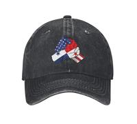 KWQDOZF Gorra de béisbol Vintage con la Bandera de Amistad Entre Estados Unidos y Panamá para Hombres y Mujeres.
