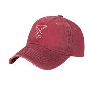 KWQDOZF Gorra de béisbol Vintage satánica con Sello Oculto de Lucifer, Unisex, Ajustable, Estilo Vaquero, para Viajes al Aire Libre,