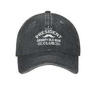 KWQDOZF Gorra del Club del Viejo Gruñón del Presidente para Mujer y Hombre, Ajustable, Estilo béisbol.