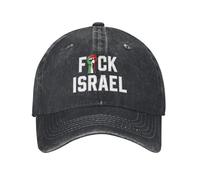 KWQDOZF Gorra Fuck Israel, Liberen a Palestina, No Nos iremos, Salven Gaza, Gorras de Golf para papá, Gorra de béisbol RETR
