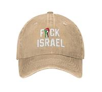 KWQDOZF Gorra Fuck Israel, Liberen a Palestina, No Nos iremos, Salven Gaza, Gorras de Golf para papá, Gorra de béisbol RETR
