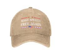 KWQDOZF Gorra Haz Que la Palabra vuelva a ser Libre Jimmy Free Speech, Gorra clásica de Mezclilla Unisex para Golf y Deportes, gorr