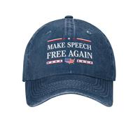 KWQDOZF Gorra Haz Que la Palabra vuelva a ser Libre Jimmy Free Speech, Gorra clásica de Mezclilla Unisex para Golf y Deportes, gorr