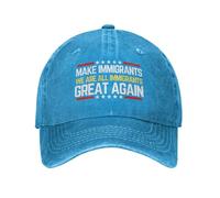 KWQDOZF Gorra Make Immigrants Great Again Todos Somos inmigrantes para Hombre y Mujer, Color Negro