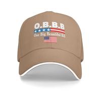 KWQDOZF Gorra One Big Beautiful Bill. Apoyo la Ley One Big Beautiful Bill. Gorra Obbb para Hombre y Mujer, Color Negro, P10.