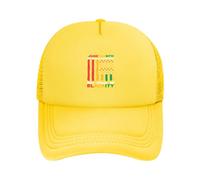 KWQDOZF Gorras de béisbol con Parte Trasera de Malla, de Juneteenth, Soy Negro Todos los días Menos Hoy, de Historia Negra y Libert