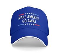 KWQDOZF Gorras Unisex de béisbol con el Lema Make America Go Away (Hagamos Que Estados Unidos se Vaya)