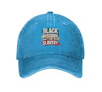 KWQDOZF La Historia de los Negros no empezó con la esclavitud Gorra de béisbol Retro de papá con el Día de la Libertad de Juneteenth