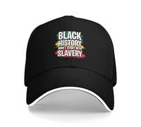 KWQDOZF La Historia de los Negros no empezó con la esclavitud Gorra Juneteenth, Día de la Libertad, Golf para Hombres y Mujeres Gorra