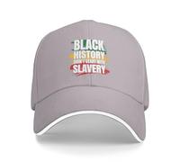KWQDOZF La Historia de los Negros no empezó con la esclavitud Gorra Juneteenth, Día de la Libertad, Golf para Hombres y Mujeres Gorra
