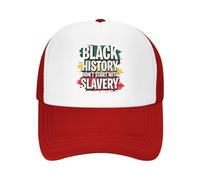 KWQDOZF La Historia de los Negros no empezó con la esclavitud Gorras de Malla del Día de la Libertad de Juneteenth