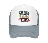 KWQDOZF La Historia de los Negros no empezó con la esclavitud Gorras de Malla del Día de la Libertad de Juneteenth