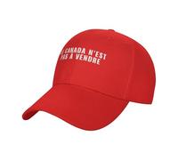 KWQDOZF Le Canada N'est Pas à Vendre Dad Sombreros Gorra de Camionero Ajustable Gorra de béisbol para Hombres y Mujeres, Negro