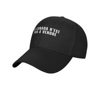 KWQDOZF Le Canada N'est Pas à Vendre Dad Sombreros Gorra de Camionero Ajustable Gorra de béisbol para Hombres y Mujeres, Negro
