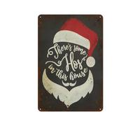 KWQDOZF Letrero navideño de 8x12 pulgadas Hay algunas zorras en esta casa