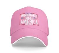 KWQDOZF Los inmigrantes Hacen Grande a Estados Unidos Sombrero Todos Somos inmigrantes Sombrero Gorra para Hombres Mujeres Negro