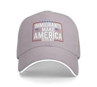 KWQDOZF Los inmigrantes Hacen Grande a Estados Unidos Sombrero Todos Somos inmigrantes Sombrero Gorra para Hombres Mujeres Negro