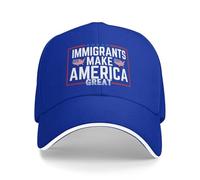 KWQDOZF Los inmigrantes Hacen Grande a Estados Unidos Sombrero Todos Somos inmigrantes Sombrero Gorra para Hombres Mujeres Negro