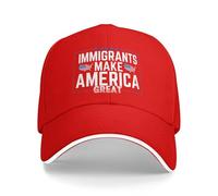 KWQDOZF Los inmigrantes Hacen Grande a Estados Unidos Sombrero Todos Somos inmigrantes Sombrero Gorra para Hombres Mujeres Negro
