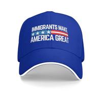 KWQDOZF Los inmigrantes Hacen Grande a Estados Unidos Sombrero Todos Somos inmigrantes Sombrero Gorra para Hombres Mujeres Negro