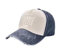 KWQDOZF Mantente Humilde, esfuérzate, Gorras de béisbol de Mezclilla - Gorras de Camionero Vintage Rojo Oscuro