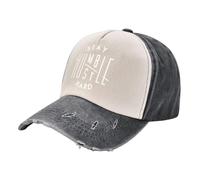 KWQDOZF Mantente Humilde, esfuérzate, Gorras de béisbol de Mezclilla - Gorras de Camionero Vintage Rojo Oscuro