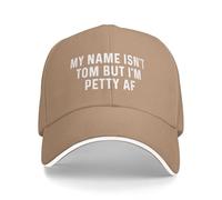 KWQDOZF Mi Nombre no es Tom, Pero Soy Petty. Gorra de béisbol Unisex Estilo Camionero.