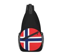 KWQDOZF Mochila bandolera ajustable con la bandera de Santa Lucía: bolso bandolera informal para viajes, gimnasio y uso diario.