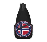 KWQDOZF Mochila bandolera ajustable con la bandera de Santa Lucía: bolso bandolera informal para viajes, gimnasio y uso diario.