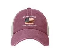 KWQDOZF Nosotros el Pueblo Defendemos la Constitución Gorra de Camionero Pro Democracia Gorra de Béisbol Patriota Estadounidense Ajus