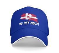 KWQDOZF ¡Nu DET Nuuk! ¡Ya Basta! Gorra de béisbol con la Bandera de Groenlandia y Dinamarca. Gorra de Camionero.