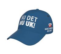KWQDOZF ¡Nu DET Nuuk! ¡Ya Basta! Gorra de béisbol Unisex con la Bandera de Groenlandia, Talla única, Negra.