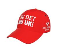 KWQDOZF ¡Nu DET Nuuk! ¡Ya Basta! Gorra de béisbol Unisex con la Bandera de Groenlandia, Talla única, Negra.