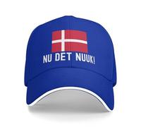 KWQDOZF ¡Nu DET Nuuk! ¡Ya Basta! ¡Manos Fuera de Groenlandia! Gorra de béisbol Ajustable con la Bandera de Groenlandia.