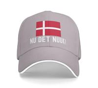 KWQDOZF ¡Nu DET Nuuk! ¡Ya Basta! ¡Manos Fuera de Groenlandia! Gorra de béisbol Ajustable con la Bandera de Groenlandia.