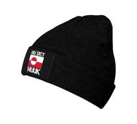 KWQDOZF ¡Nu DET Nuuk! ¡Ya Basta! ¡Que Estados Unidos se Vaya! Gorro de Punto Unisex de Invierno de Groenlandia, Talla única, Negro.
