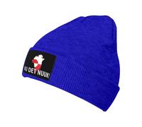 KWQDOZF ¡Nu DET Nuuk! ¡Ya Basta! ¡Que Estados Unidos se Vaya! Gorro de Punto Unisex de Invierno de Groenlandia, Talla única, Azul.