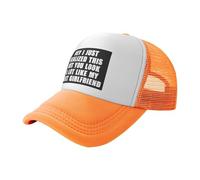KWQDOZF Oye, Acabo de darme Cuenta de Esto, Pero te pareces Mucho a mi próxima Novia. Gorras de béisbol Estilo Camionero para Hombre,