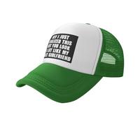 KWQDOZF Oye, Acabo de darme Cuenta de Esto, Pero te pareces Mucho a mi próxima Novia. Gorras de béisbol Estilo Camionero para Hombre,