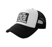 KWQDOZF Oye, Acabo de darme Cuenta de Esto, Pero te pareces Mucho a mi próxima Novia. Gorras de béisbol Estilo Camionero para Hombre,