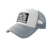 KWQDOZF Oye, Acabo de darme Cuenta de Esto, Pero te pareces Mucho a mi próxima Novia. Gorras de béisbol Estilo Camionero para Hombre,