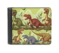 KWQDOZF Portafoglio dinosauri in Pelle di Grande capacità, pochette per telefono, Borsa da viaggio per uomo e Donna, Regalo